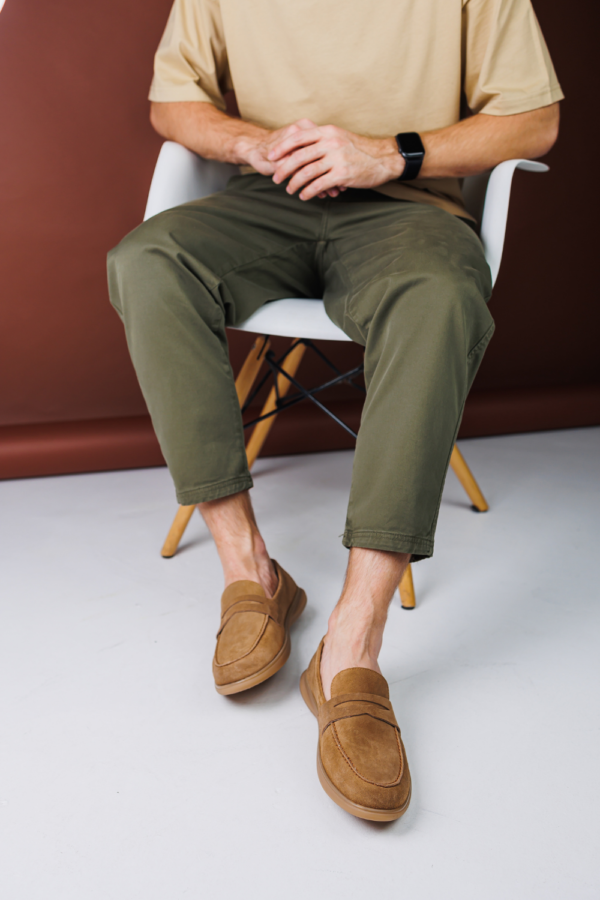 BROWN LEATHER LOAFER