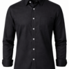 SLIM FIT BLACK SHIRT
