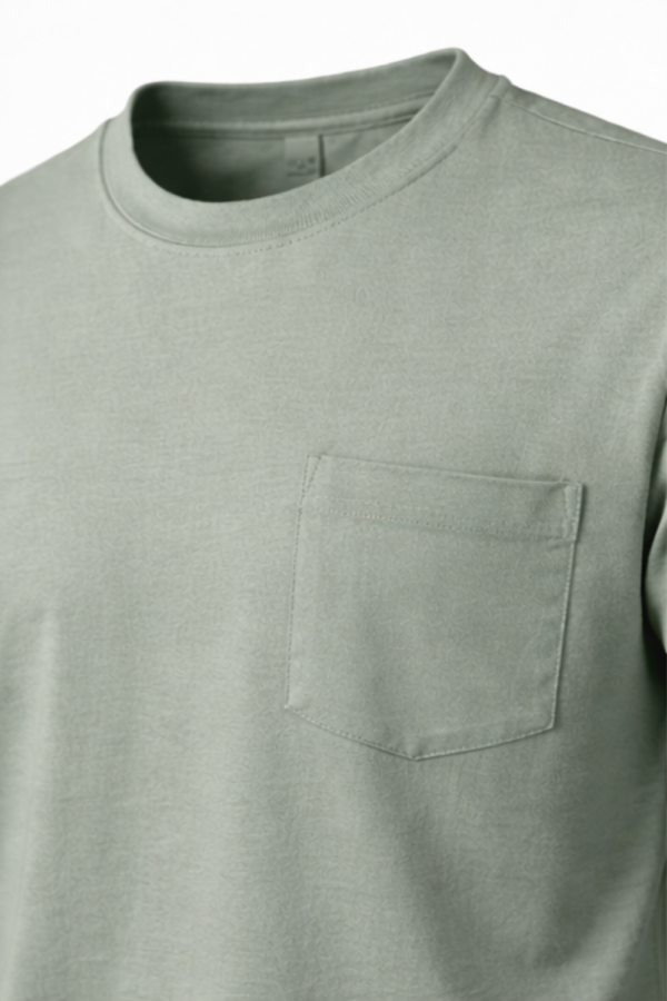 SAGE GREEN POCKET T-SHIRT