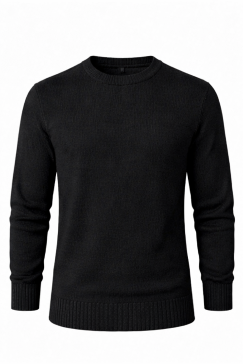 BLACK KNIT SWEATER