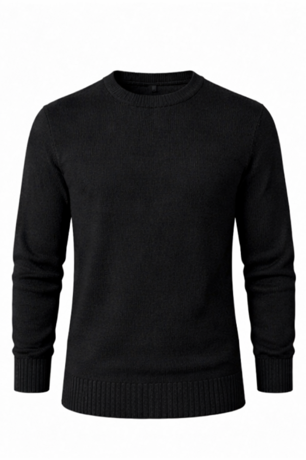 BLACK KNIT SWEATER