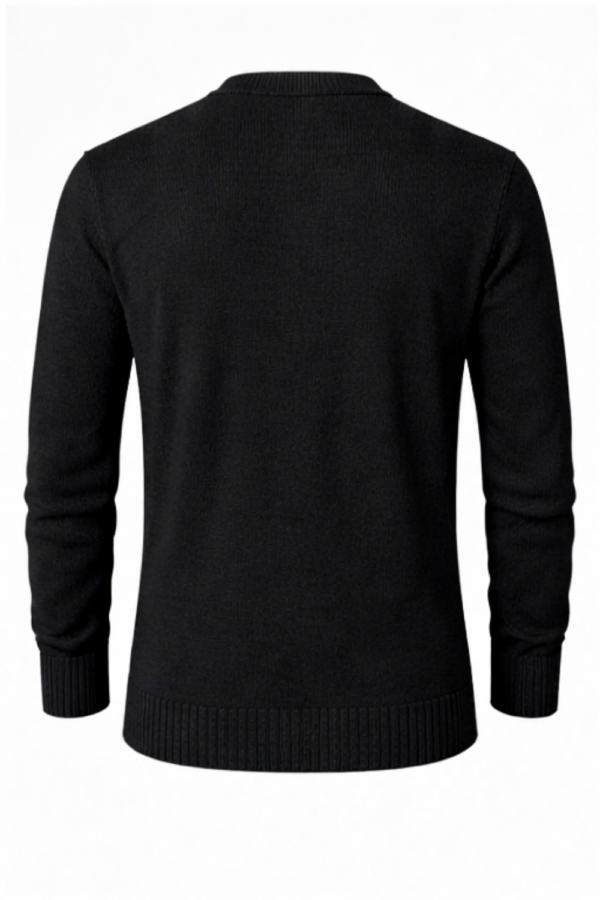 BLACK KNIT SWEATER