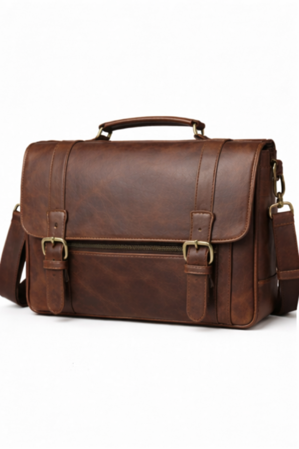 HERITAGE LEATHER MESSENGER BAG