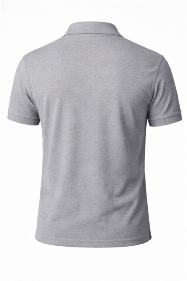 ESSENTIAL GREY POLO SHIRT