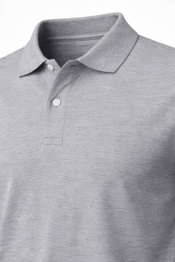 ESSENTIAL GREY POLO SHIRT