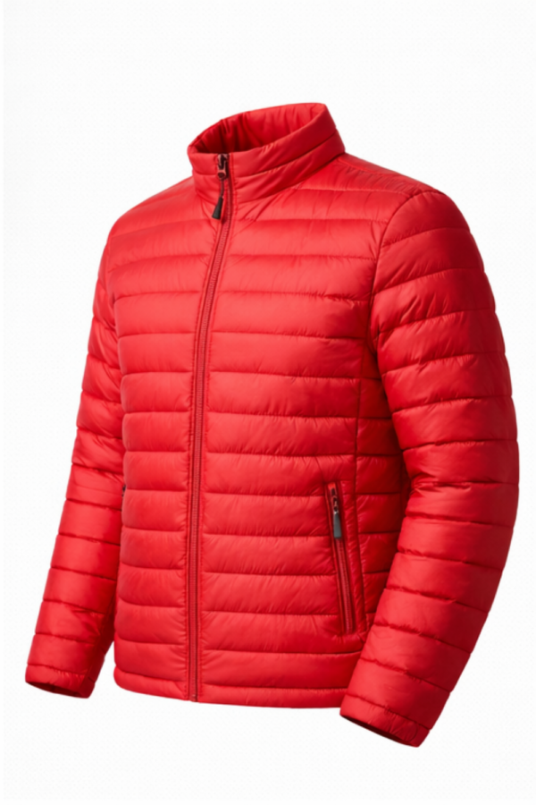 ULTRA LIGHT RED PUFFER JACKET