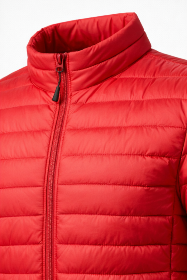 ULTRA LIGHT RED PUFFER JACKET