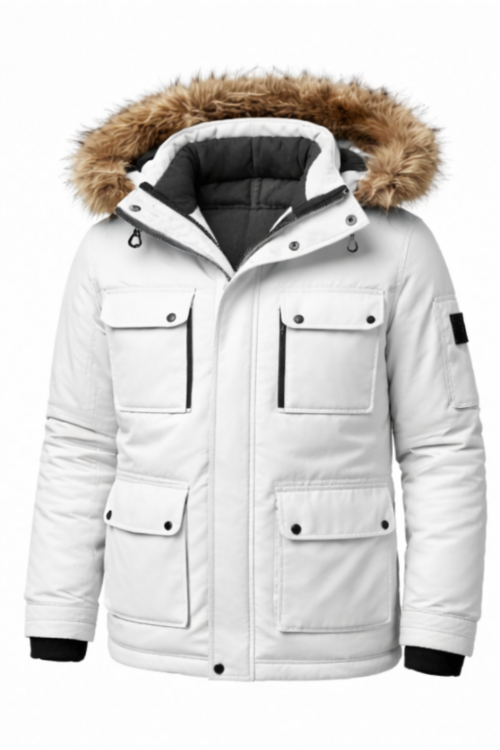 ARCTIC WHITE PARKA JACKET