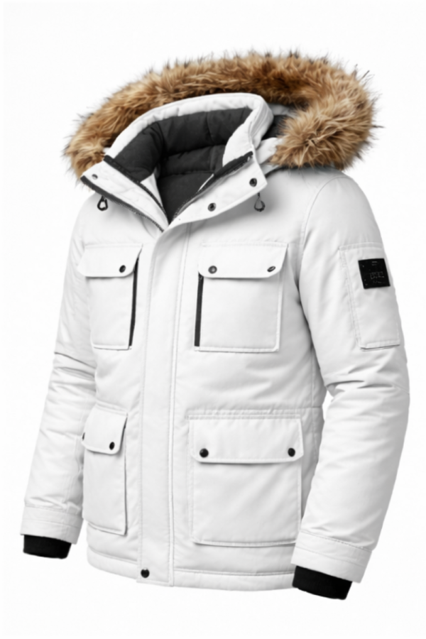 ARCTIC WHITE PARKA JACKET