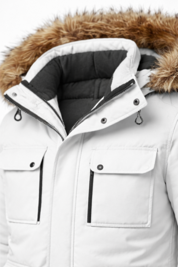 ARCTIC WHITE PARKA JACKET