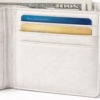 MINIMAL WHITE LEATHER WALLET