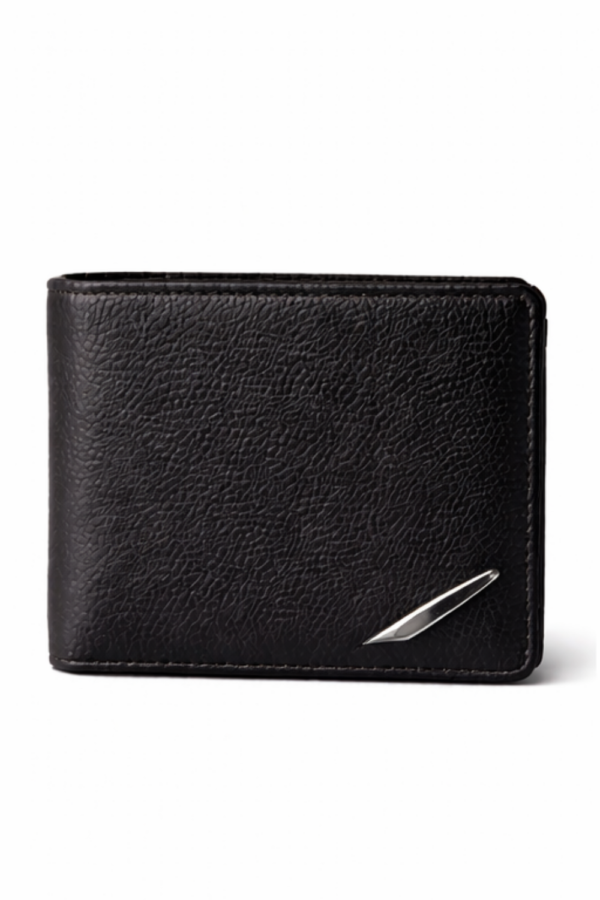BLACK LEATHER WALLET