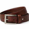 CLASSIC BROWN LEATHER BELT