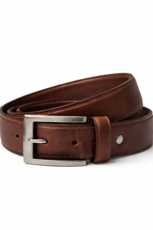 CLASSIC BROWN LEATHER BELT