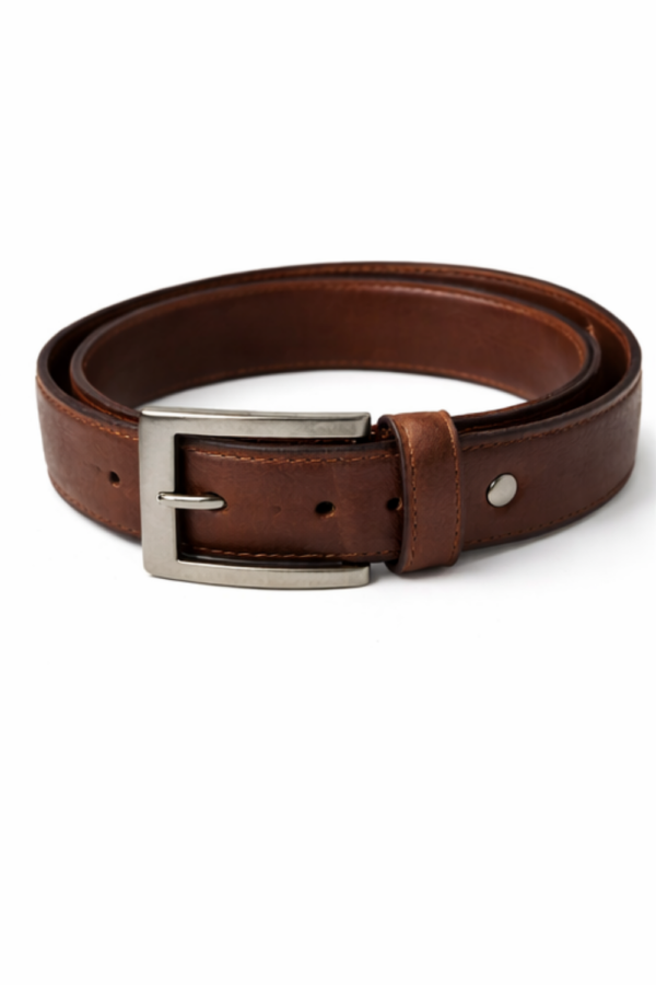 CLASSIC BROWN LEATHER BELT